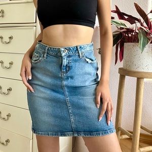 Paris Blues Vintage Denim Skirt